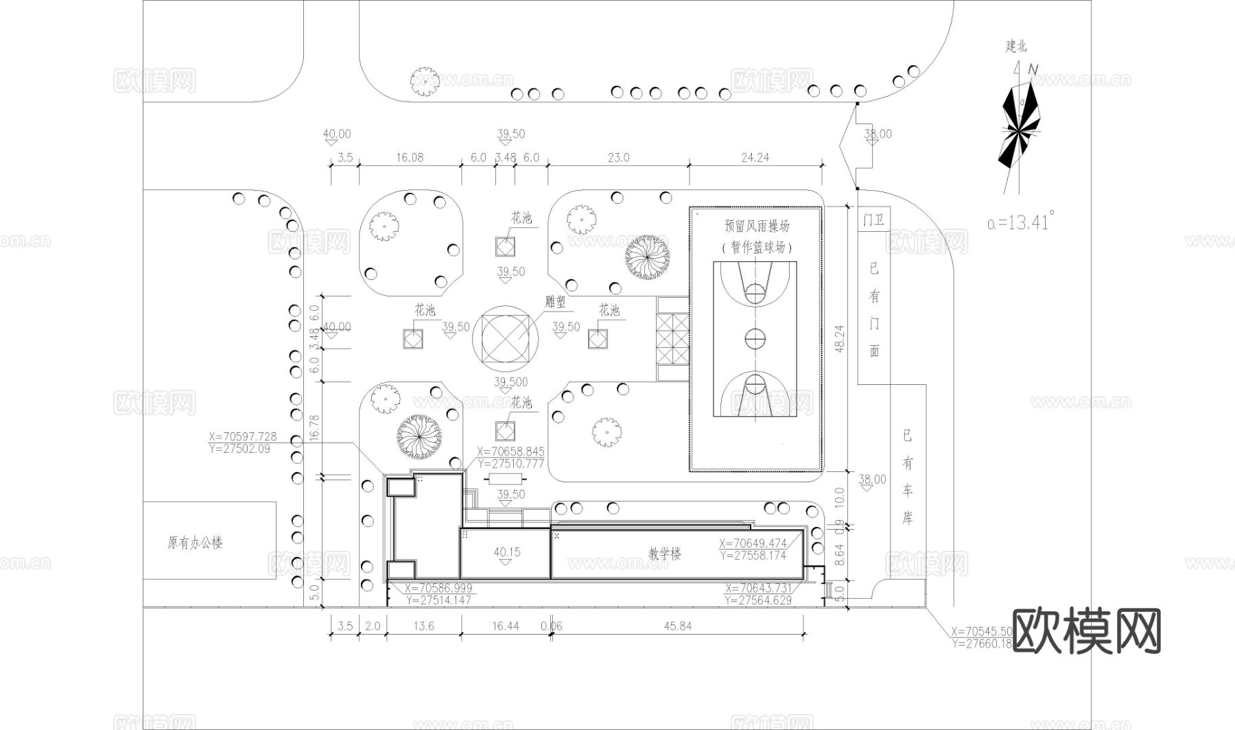 教学楼cad施工图