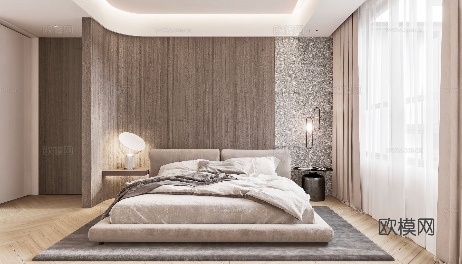 现代复式家居  loft 公寓装修效果图下载（渲染图14）