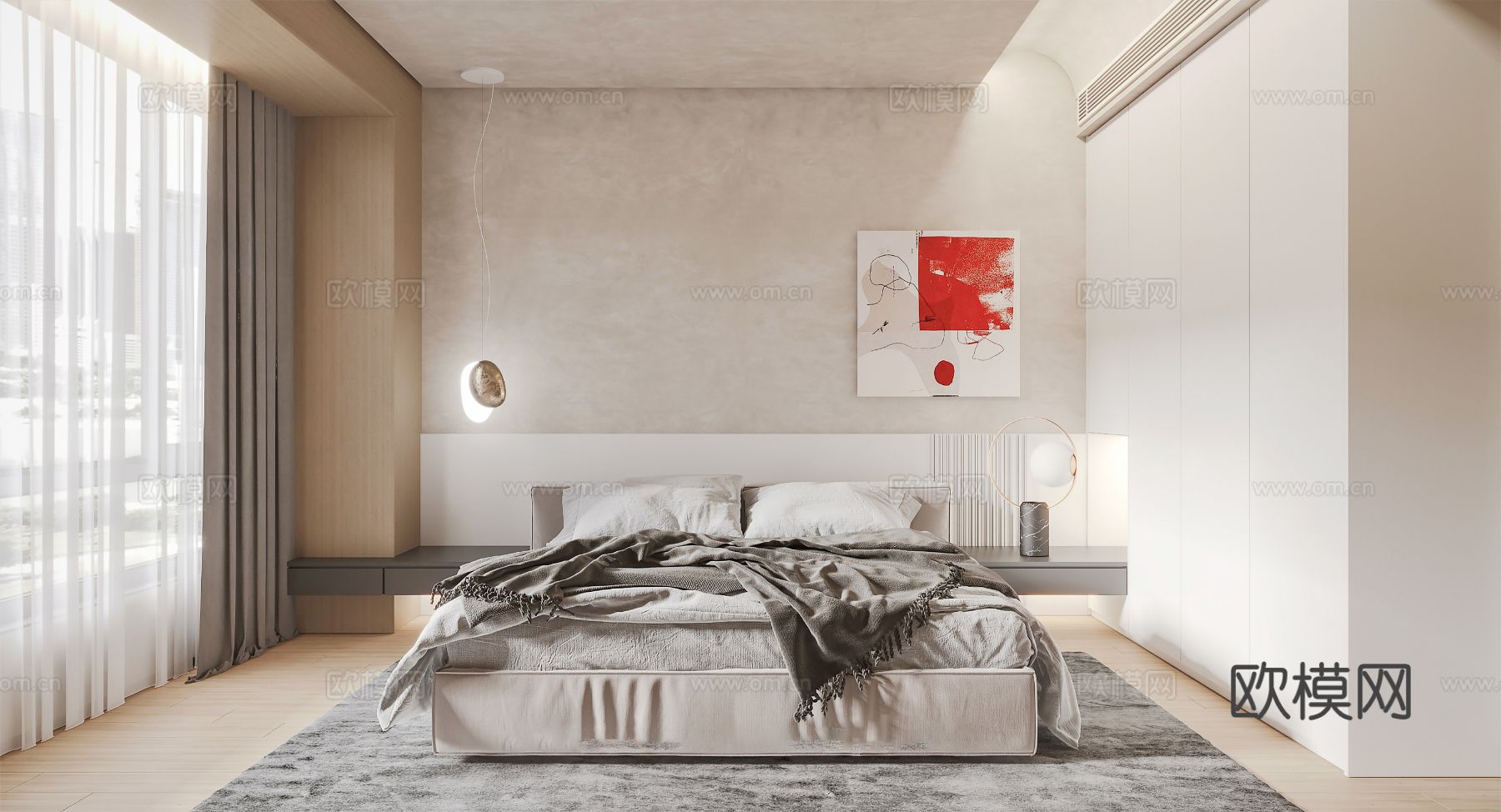 现代复式家居  loft 公寓装修效果图下载（渲染图3）