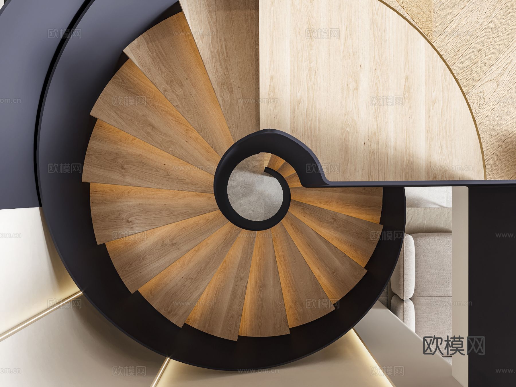 美式公寓客餐厅装修效果图下载（渲染图7）