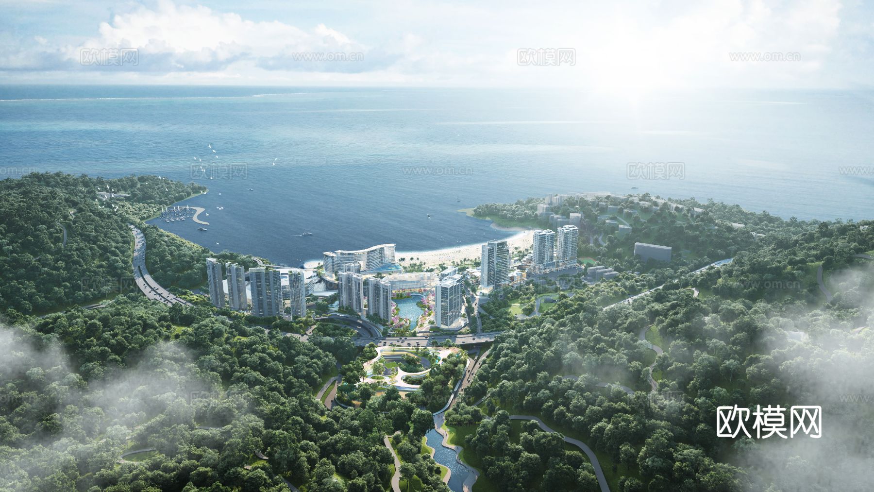 酒店建筑cad施工图下载（渲染图5）