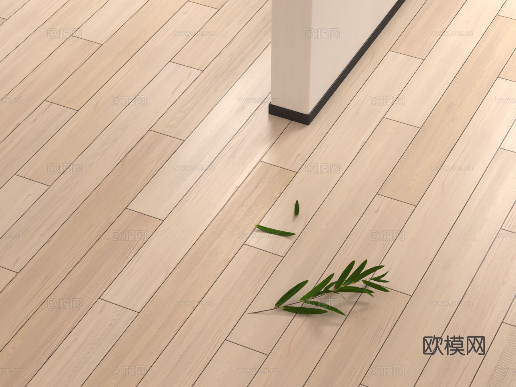 白色木地板VR6.0材质下载