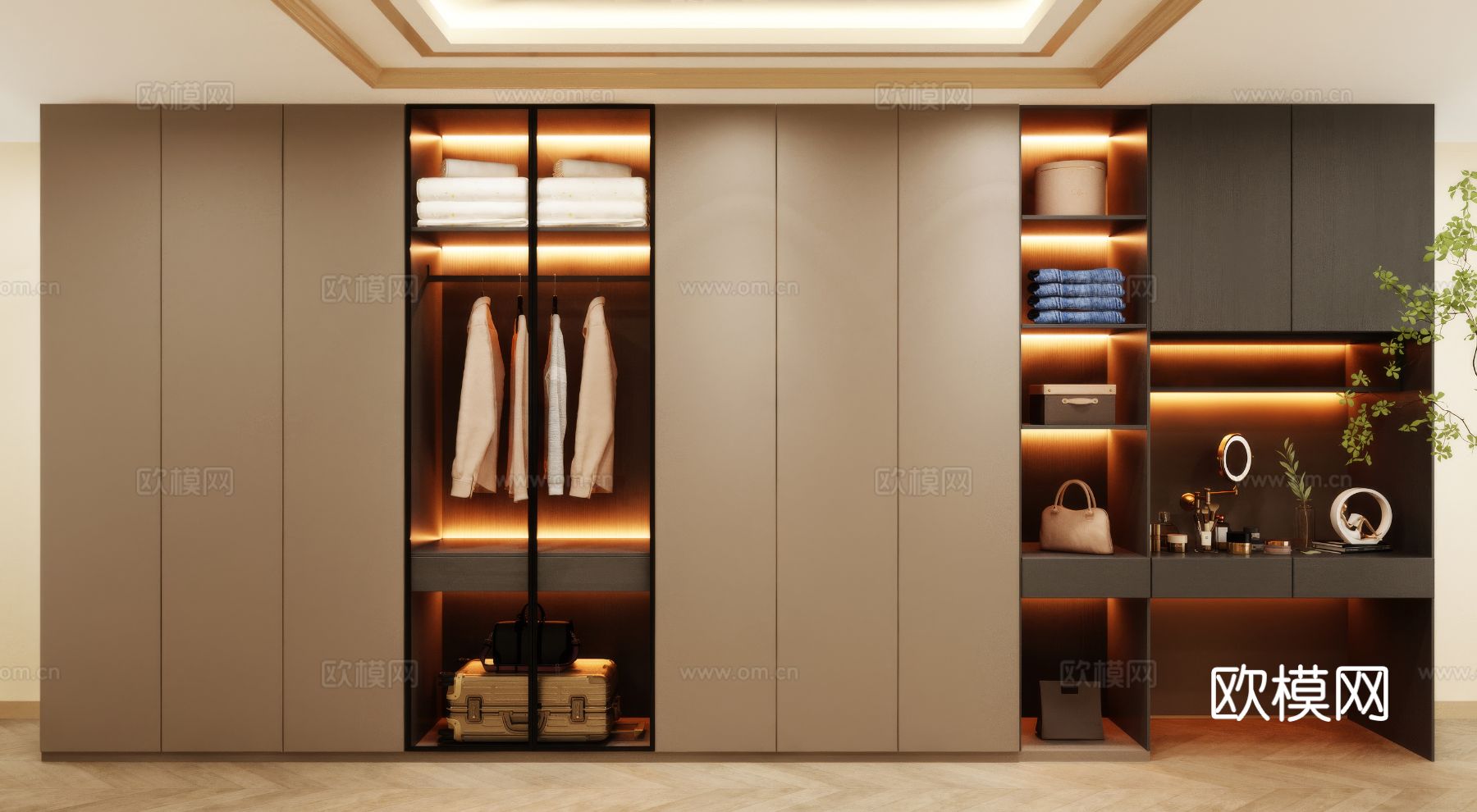 衣柜 衣帽柜设计 衣帽柜3d模型