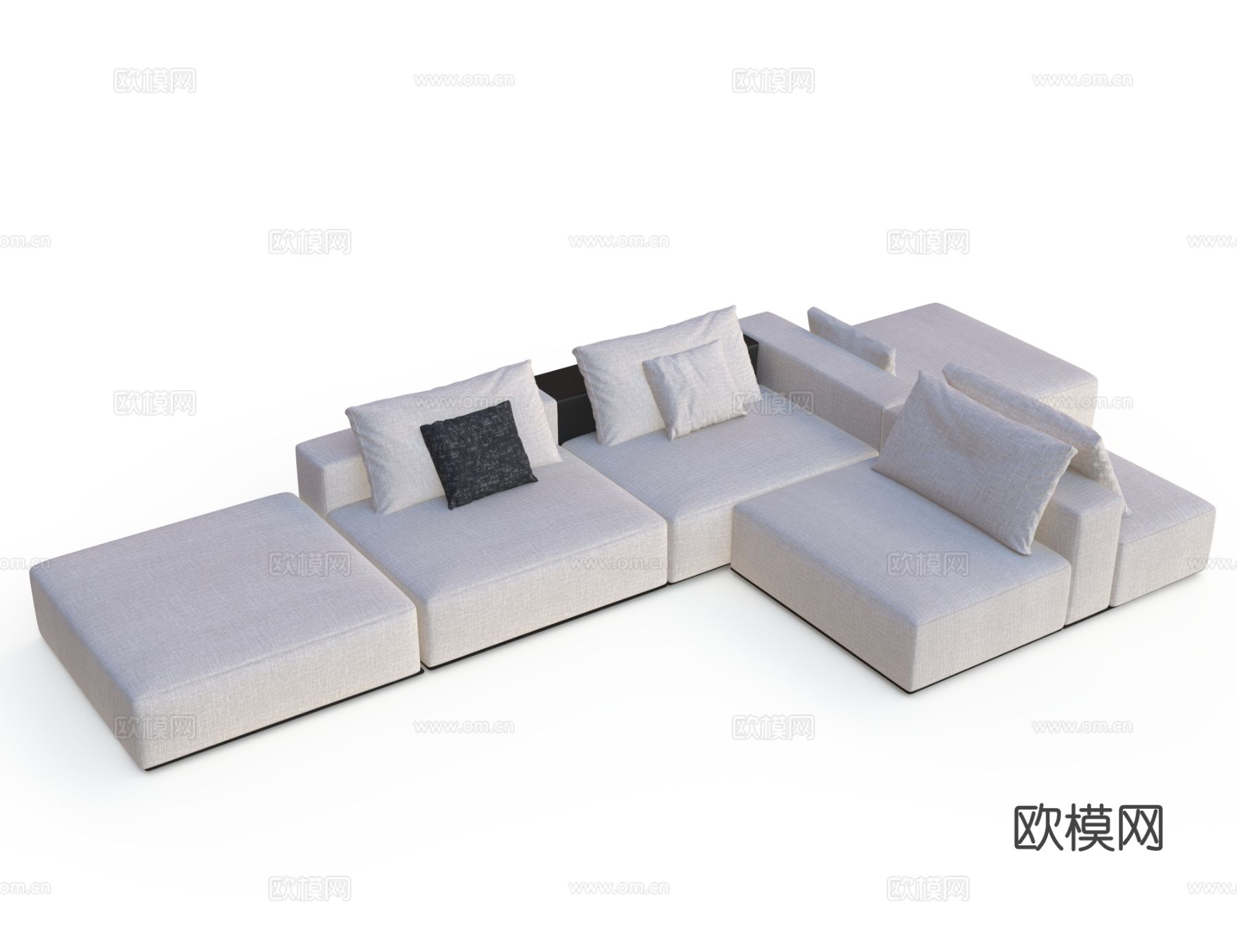 素庭 YS转角沙发3d模型