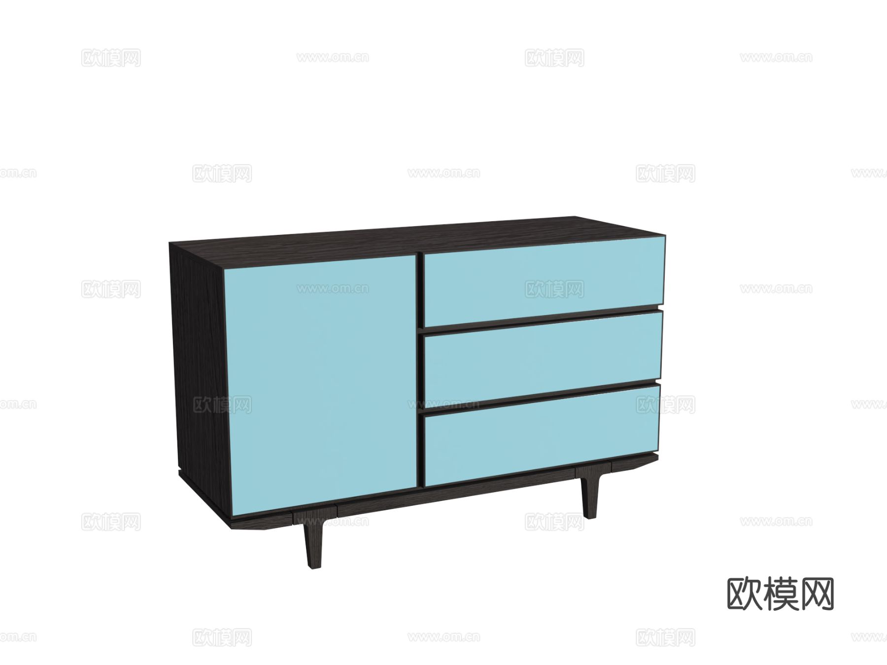 素庭  CY装饰柜 边柜3d模型下载