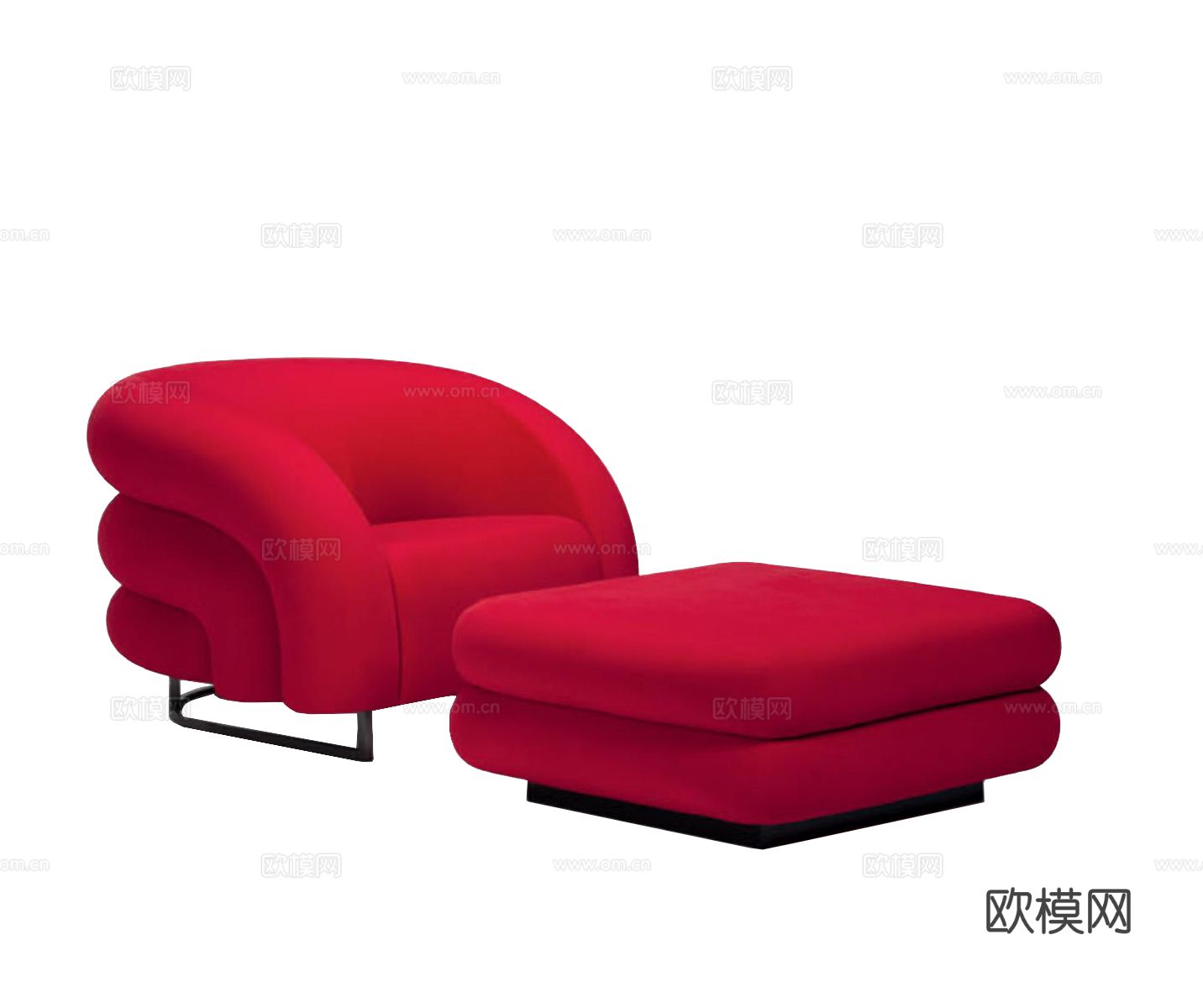 ARMANI单人沙发3d模型