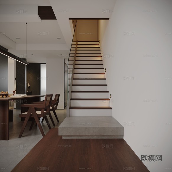 中古風(fēng)平層裝修效果圖下載(渲染圖5)