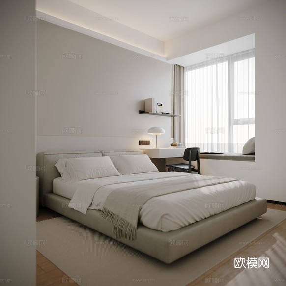 中古風(fēng)平層裝修效果圖下載(渲染圖9)