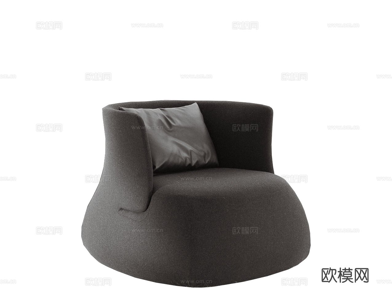 B&B Fat Sofa单人沙发3d模型