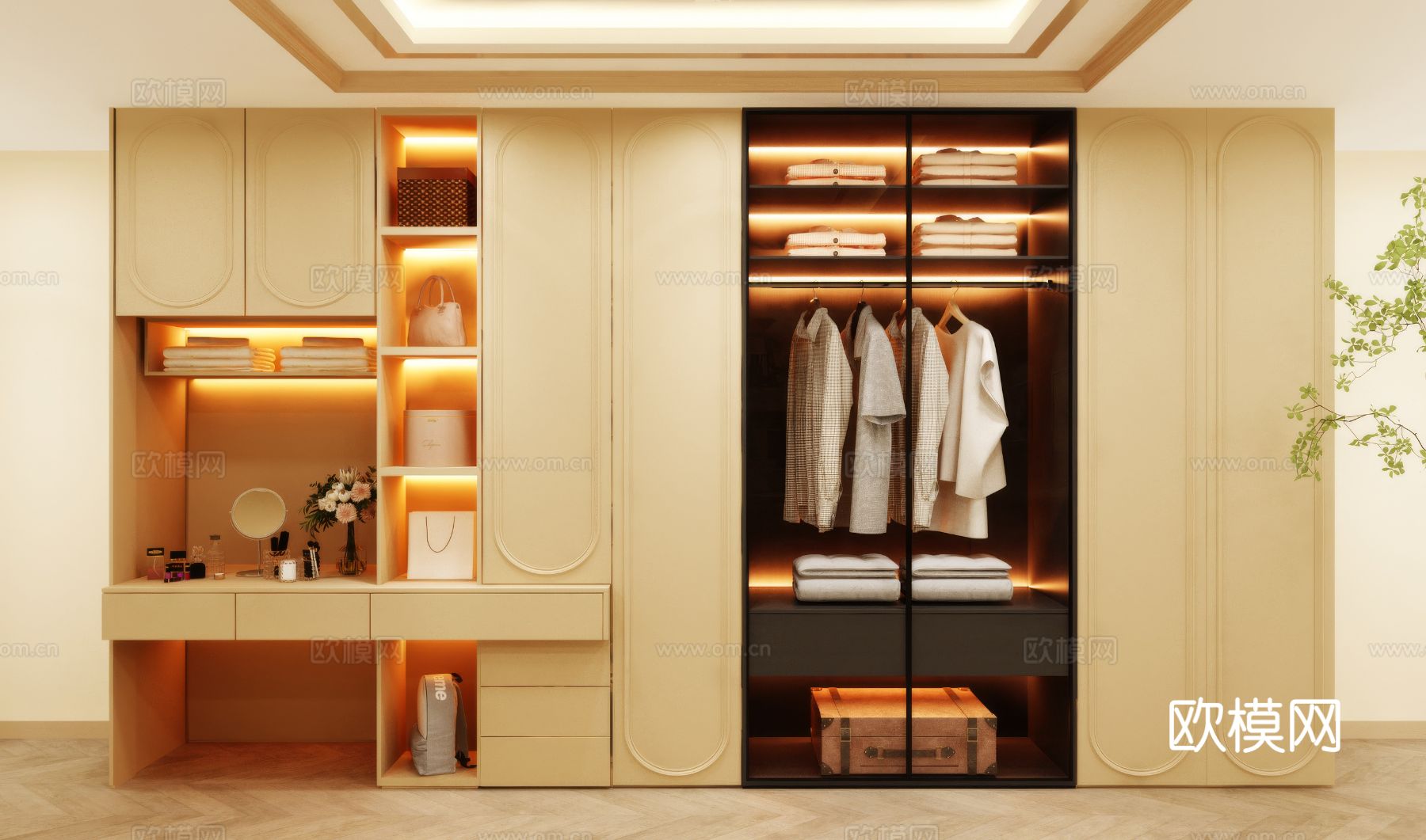 现代衣柜 衣帽柜设计 衣帽柜3d模型