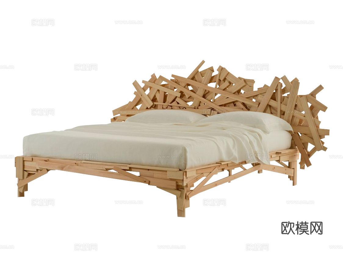 edra Favela双人床3d模型下载（渲染图1）