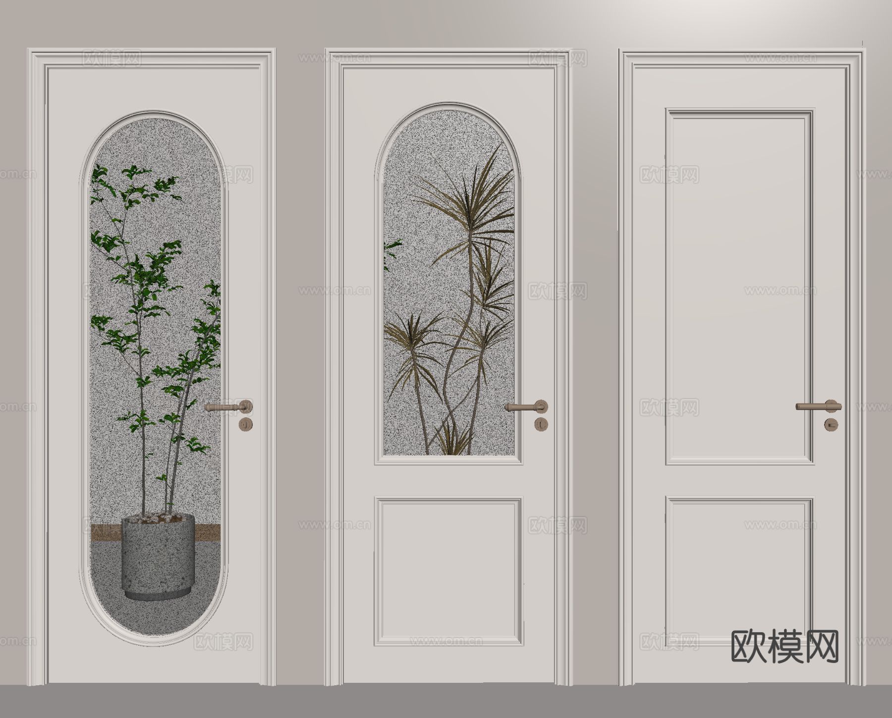 门 单开门 屋门 房门 厨卫门su模型