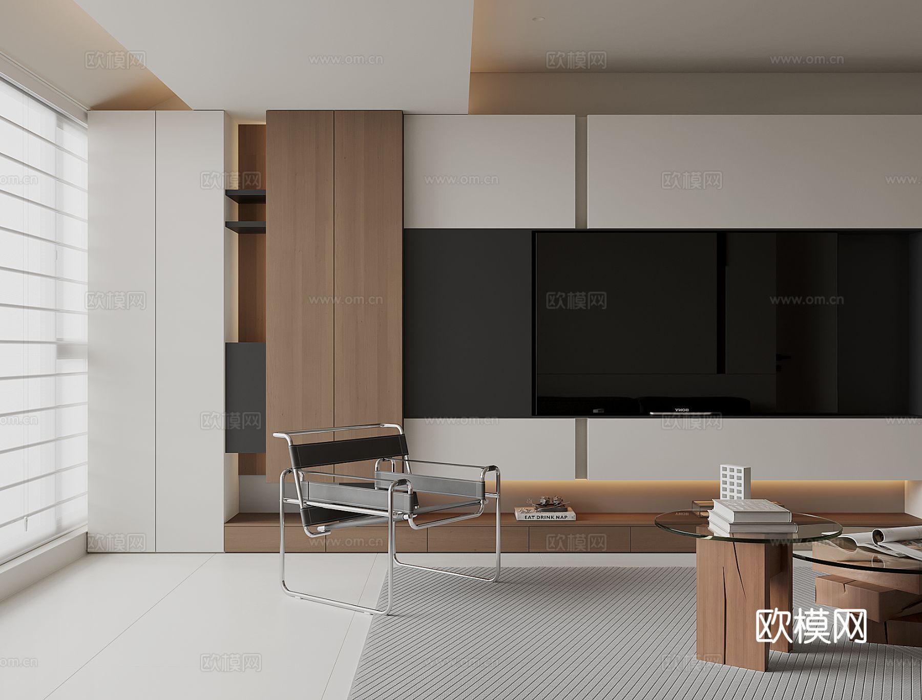 现代家居客厅3d模型