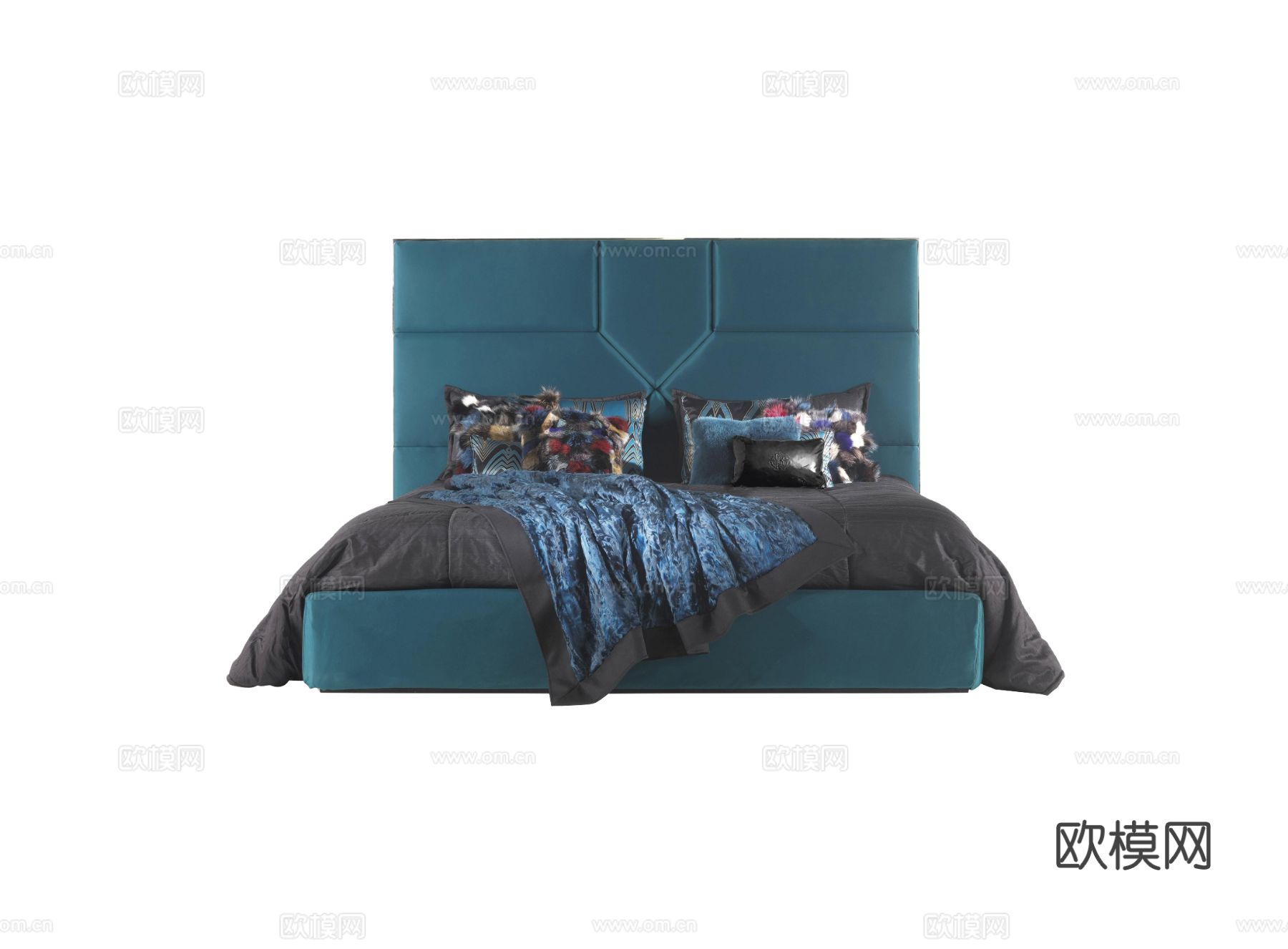 roberto cavalli 双人床3d模型下载