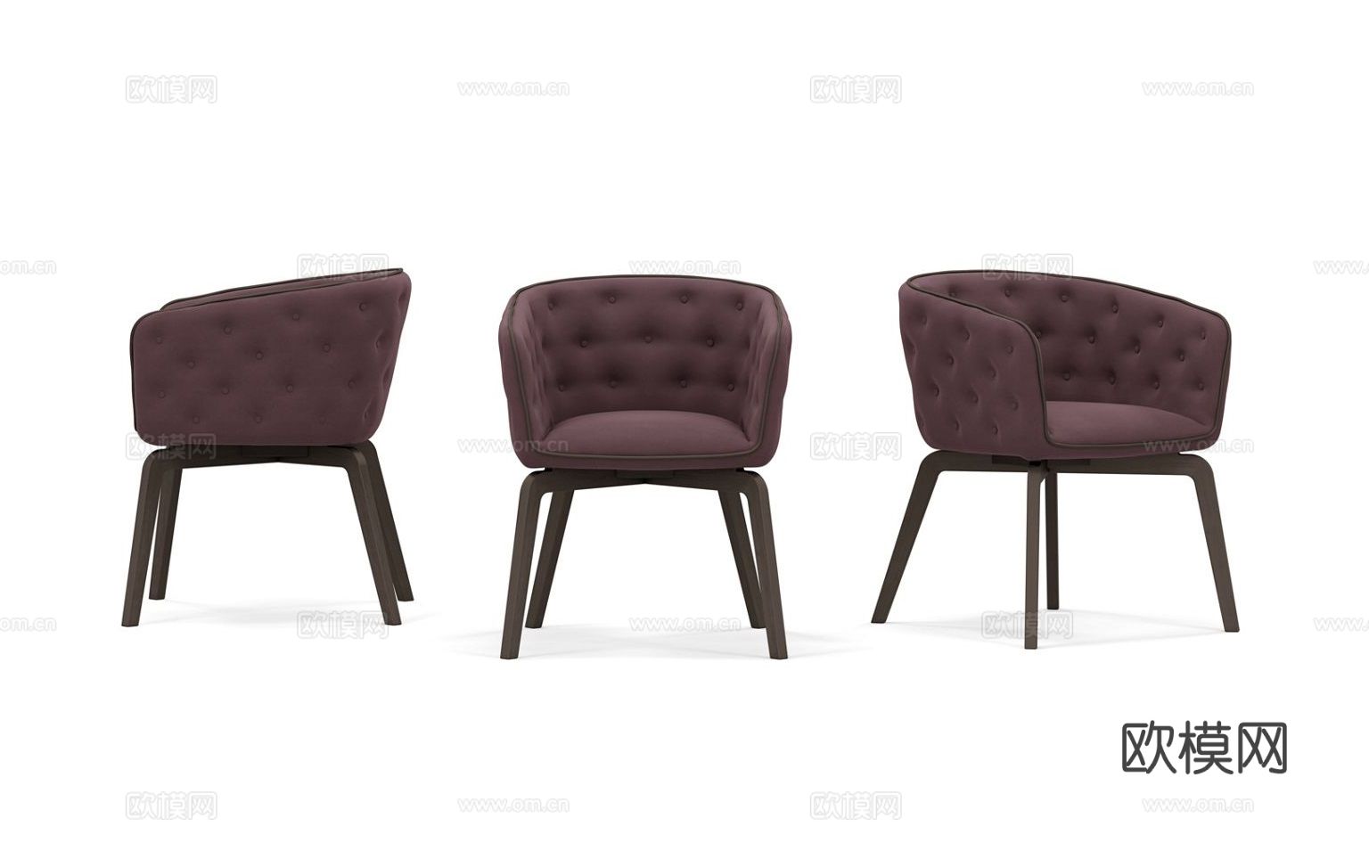 roche bobois 餐椅3d模型