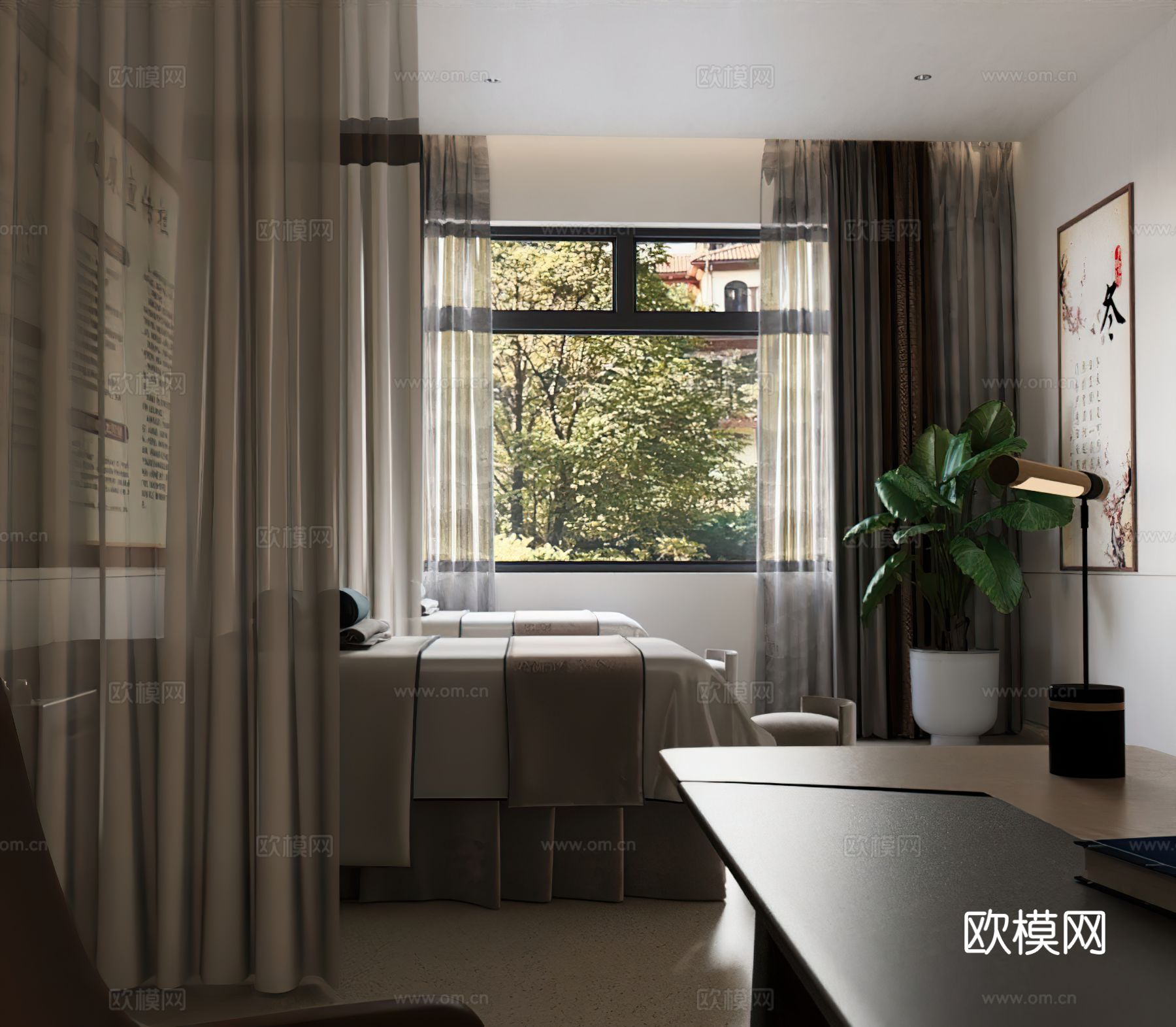 现代医疗房间装修效果图下载（渲染图2）