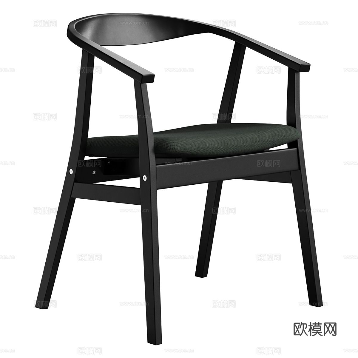 新中式 Virden 椅子3d模型下载（渲染图2）