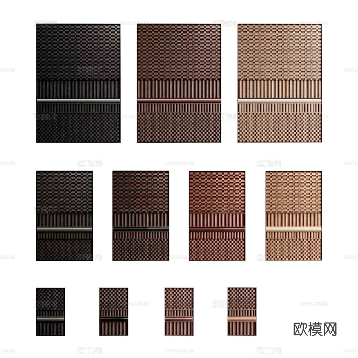 北欧简约屏风 装饰屏风  北欧隔断3d模型