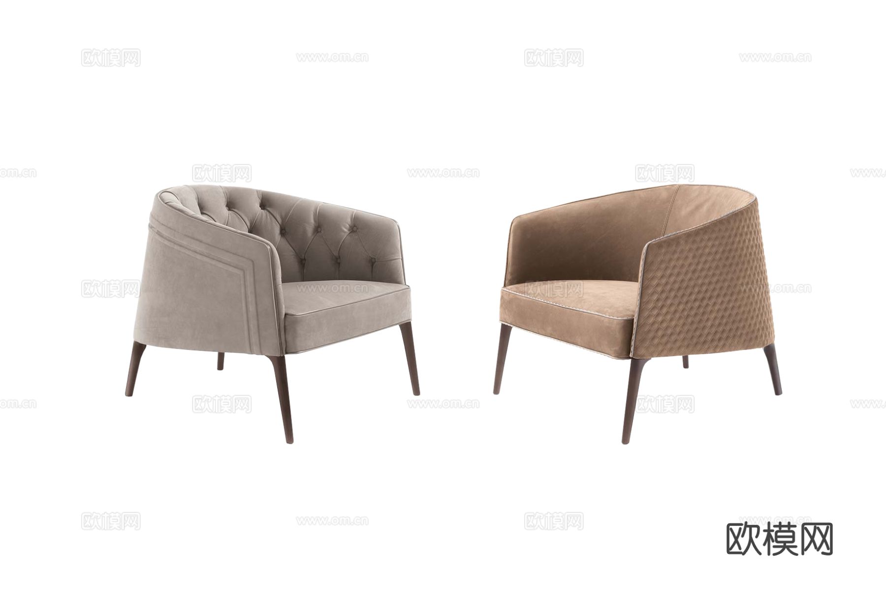 VittoriaFrigerio POGGI扶手椅3d模型