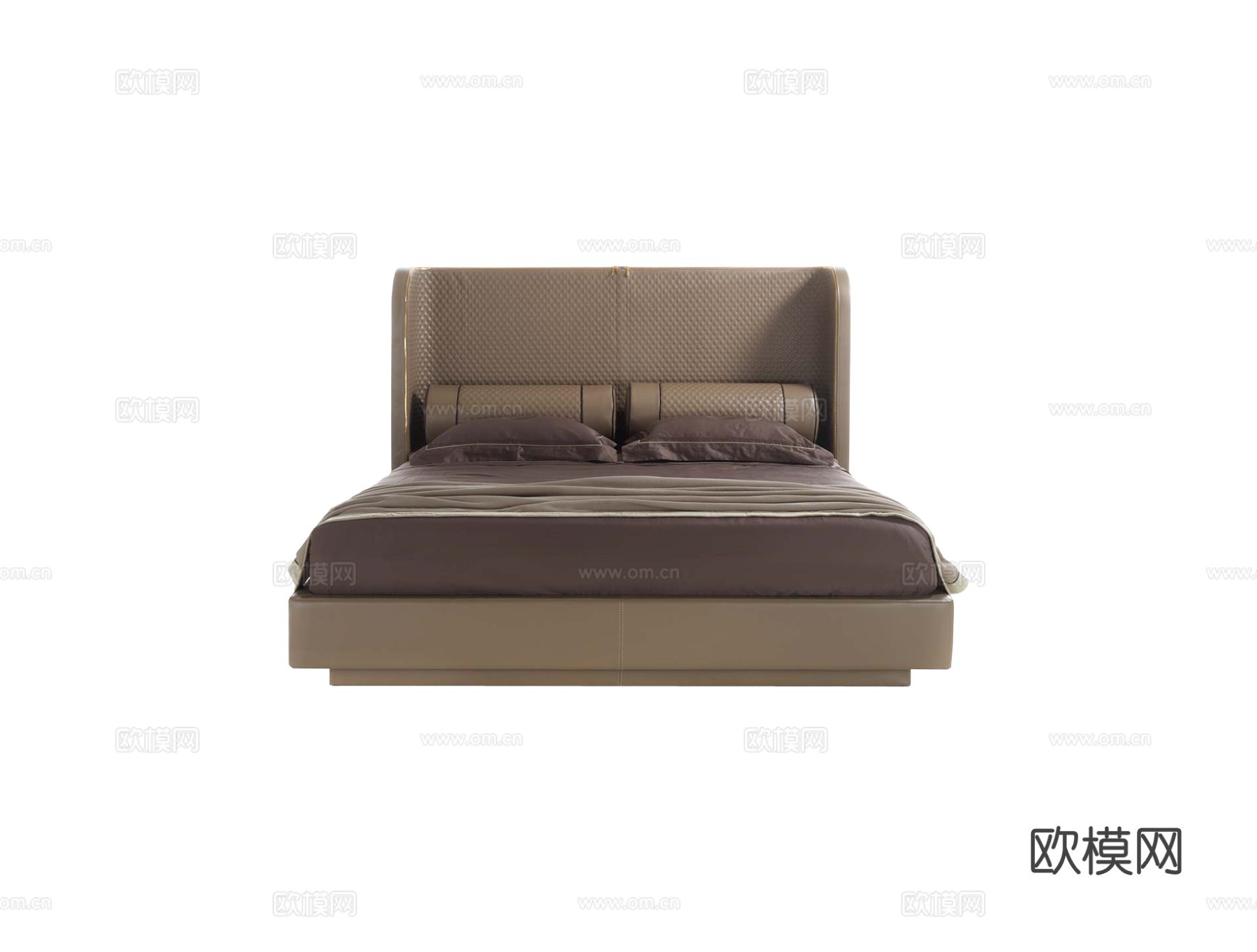 VittoriaFrigerio Bellini High双人床3d模型
