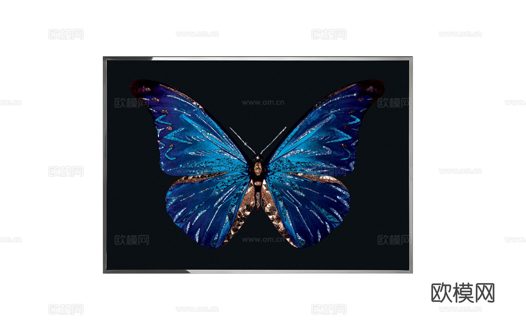 Visionnaire 蝴蝶挂画3d模型
