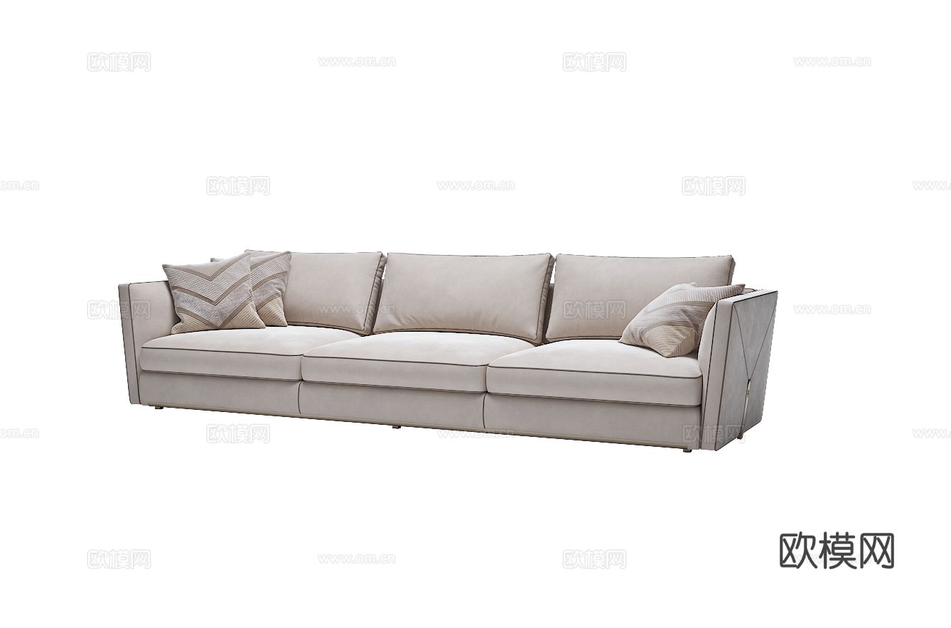 Visionnaire BASTIAN 三人沙发3d模型