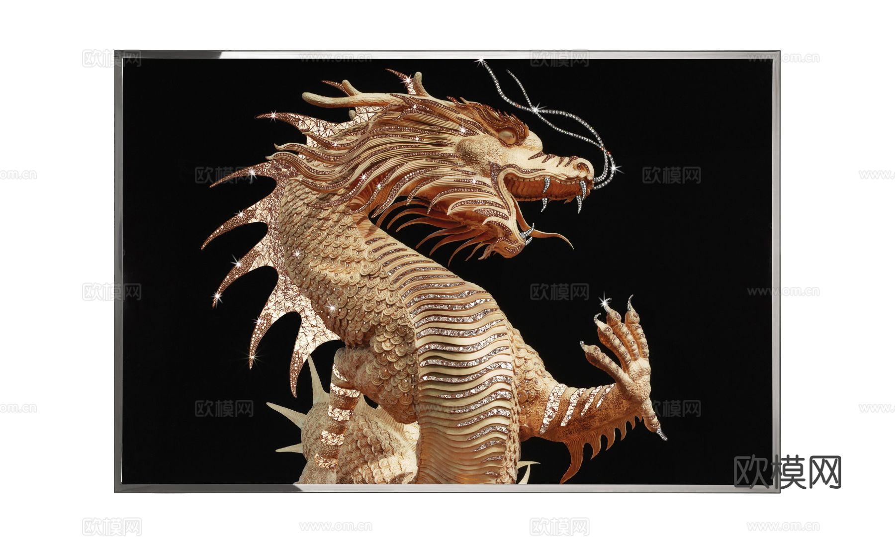 Visionnaire DRAGONE 龙挂画3d模型
