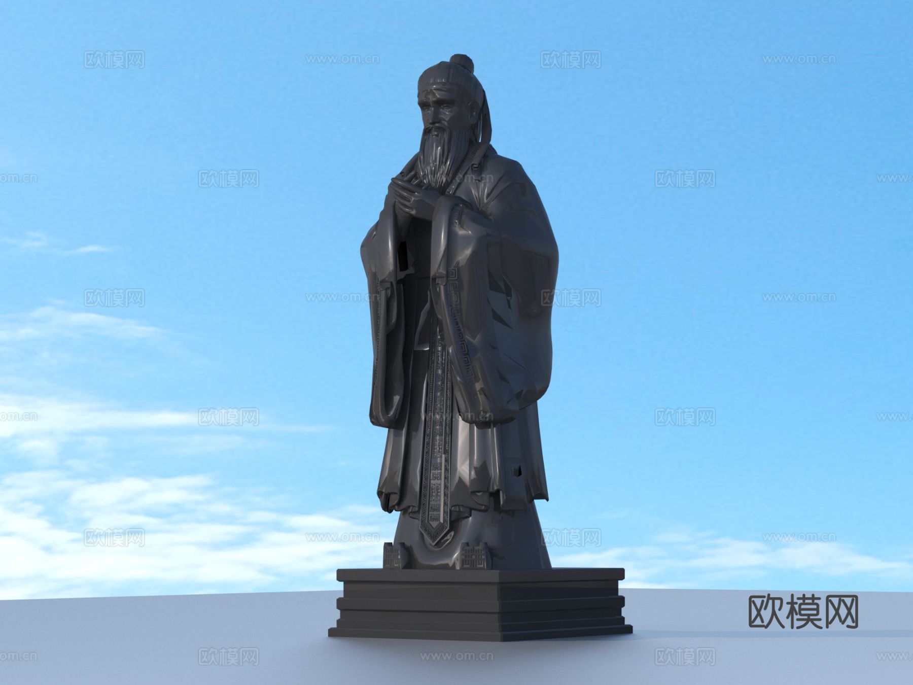雕像 名人雕塑3d模型