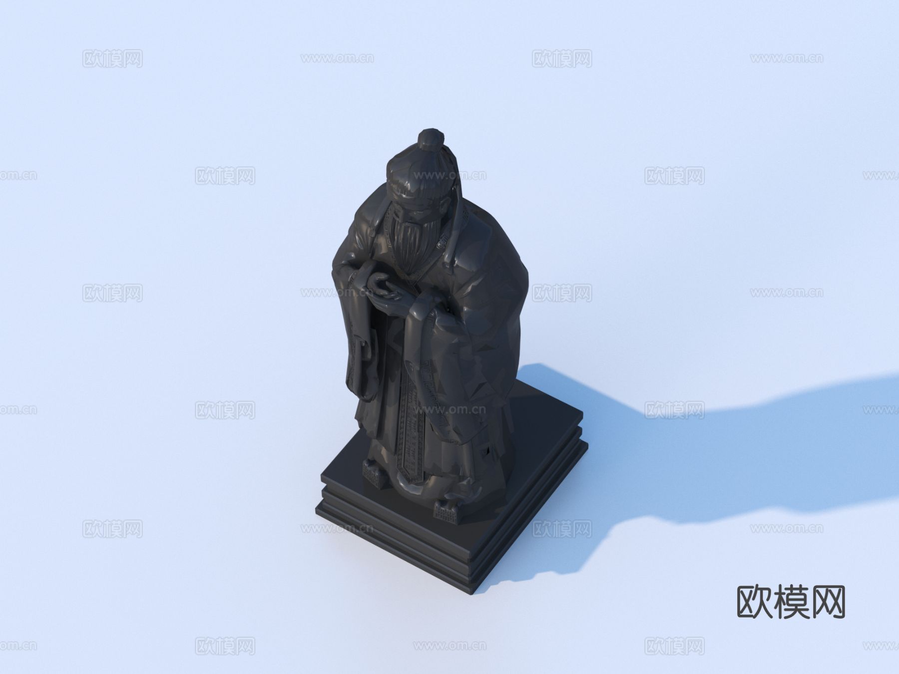 雕像 名人雕塑3d模型