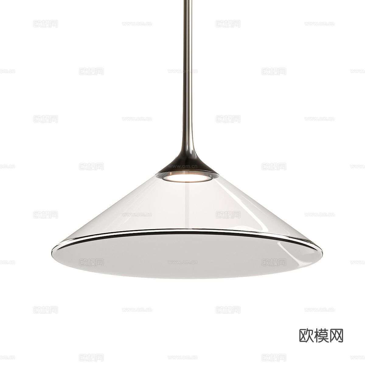 意式极简 Artemide Orsa 玻璃装饰吊灯3d模型