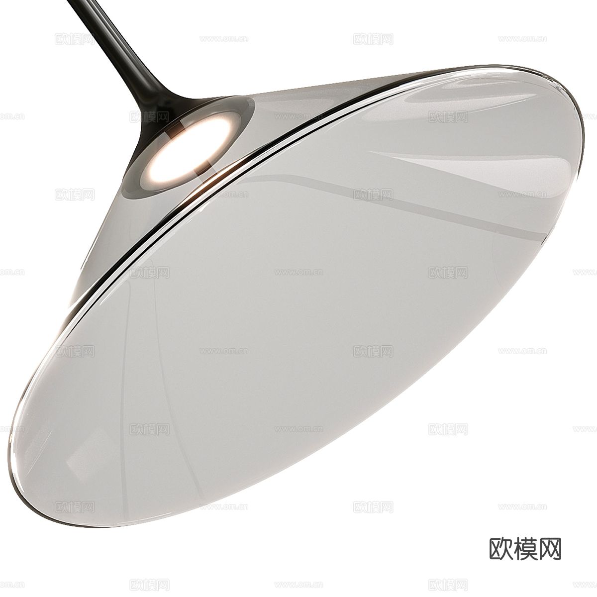 意式极简 Artemide Orsa 玻璃装饰吊灯3d模型