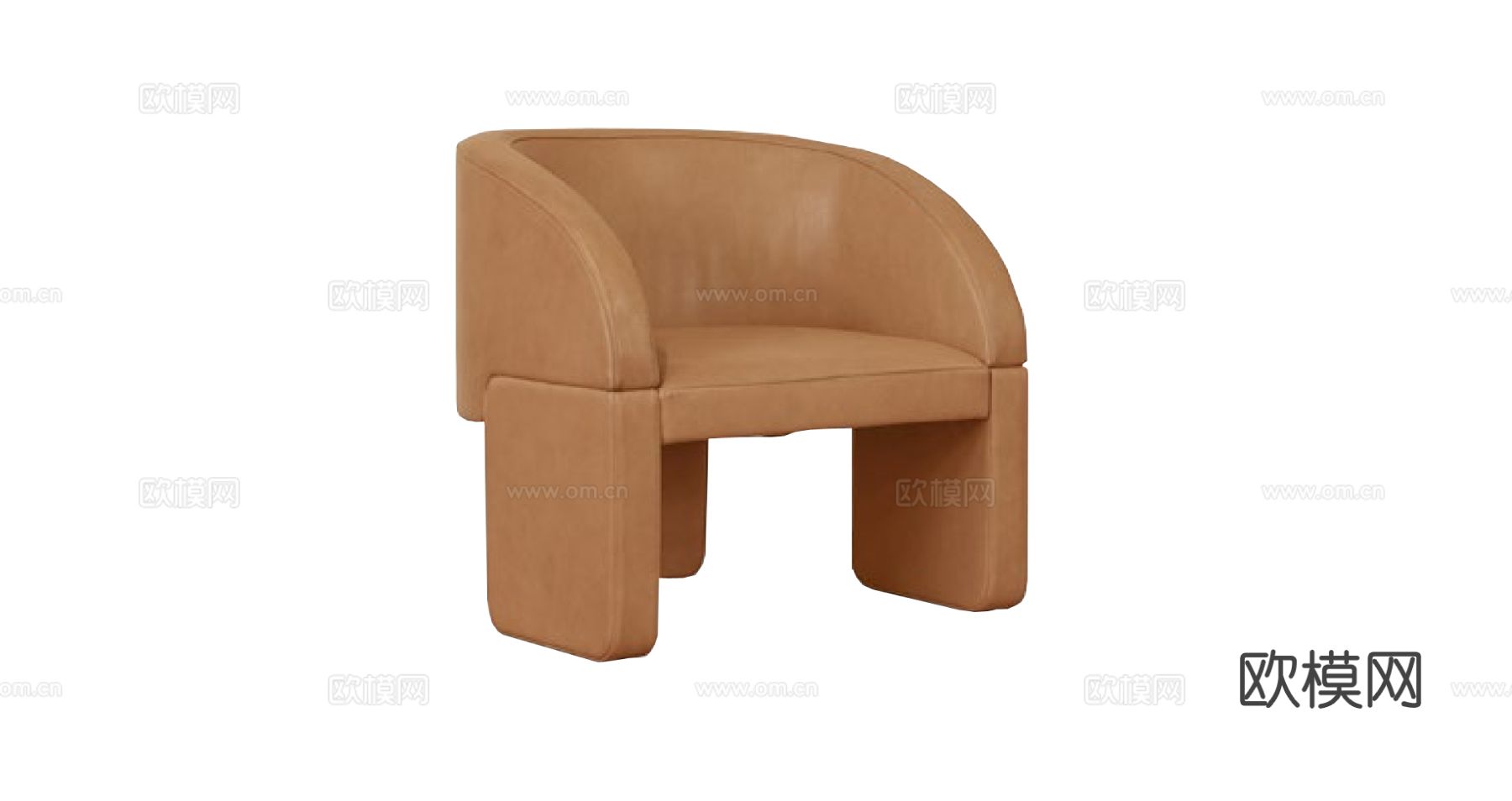 Baxter LazybonesLounge扶手椅3d模型