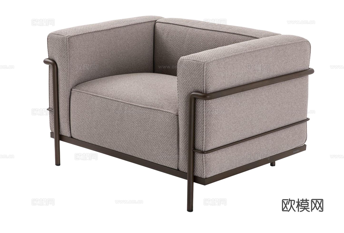 Cassina LC3单人沙发3d模型