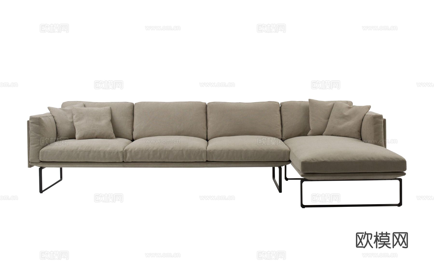 Cassina 转角沙发3d模型