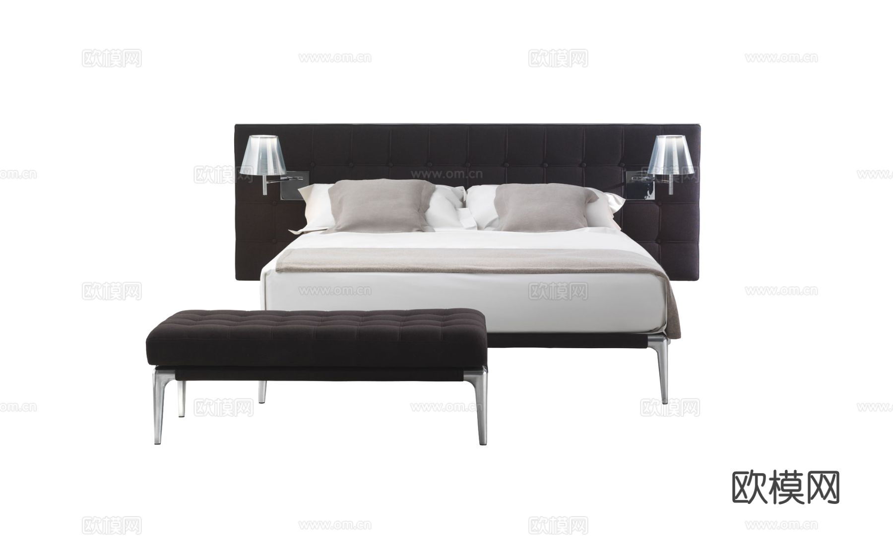Cassina Volage双人床3d模型