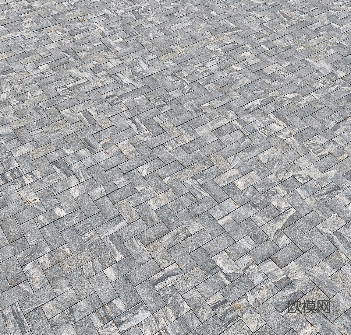 户外砖 广场砖 广场铺路3d模型