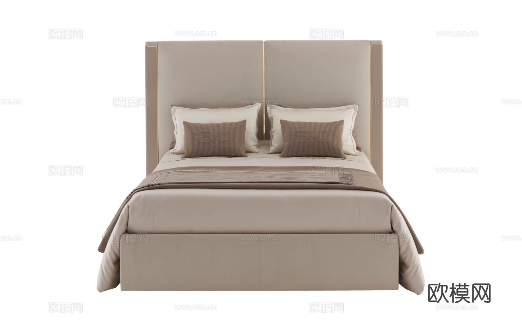 Fendi ICON双人床3d模型