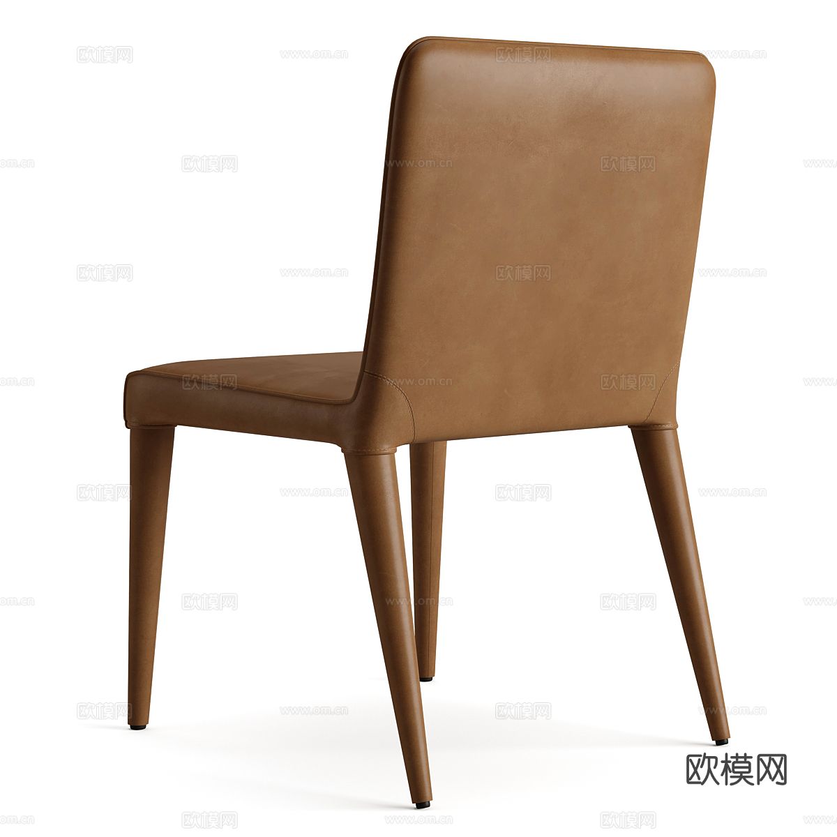 意式极简皮革椅子3d模型