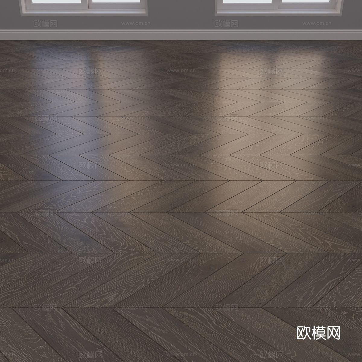 新中式木地板3d模型