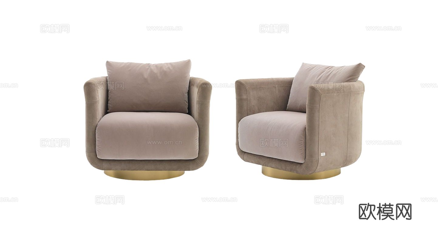 Fendi ARTU单人沙发3d模型