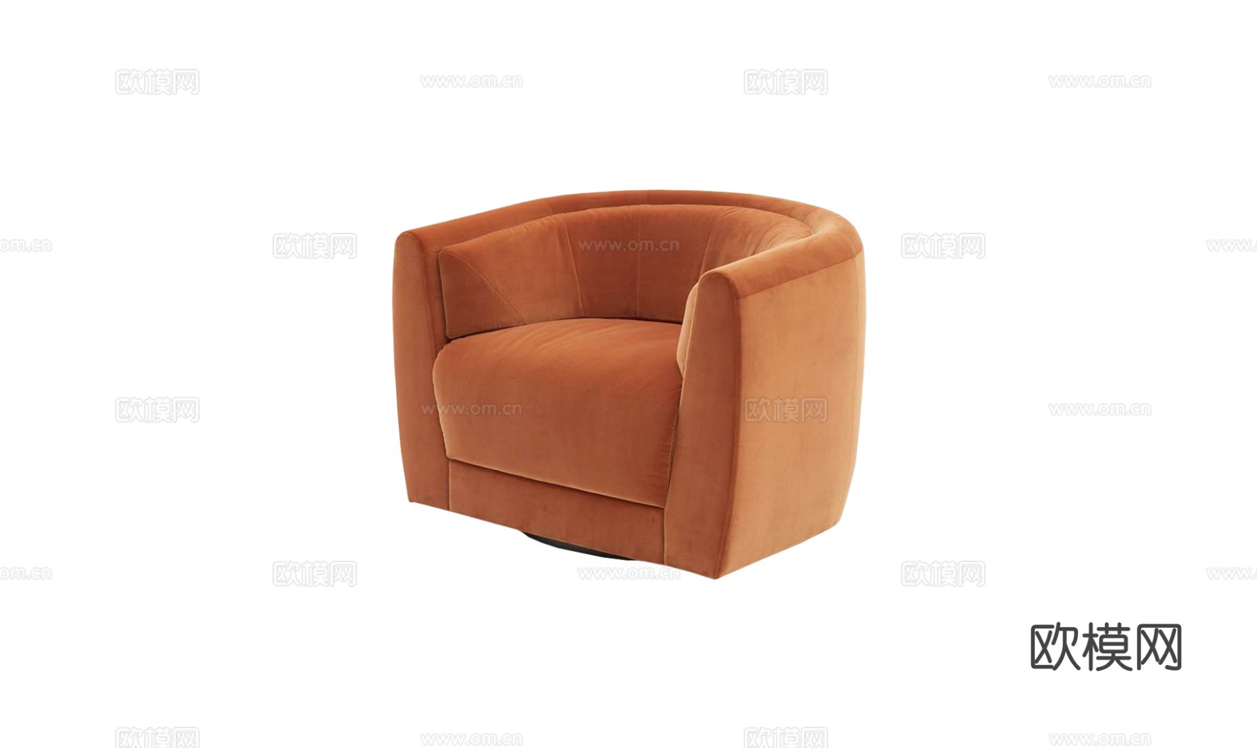 Fendi CONRAD单人沙发3d模型下载