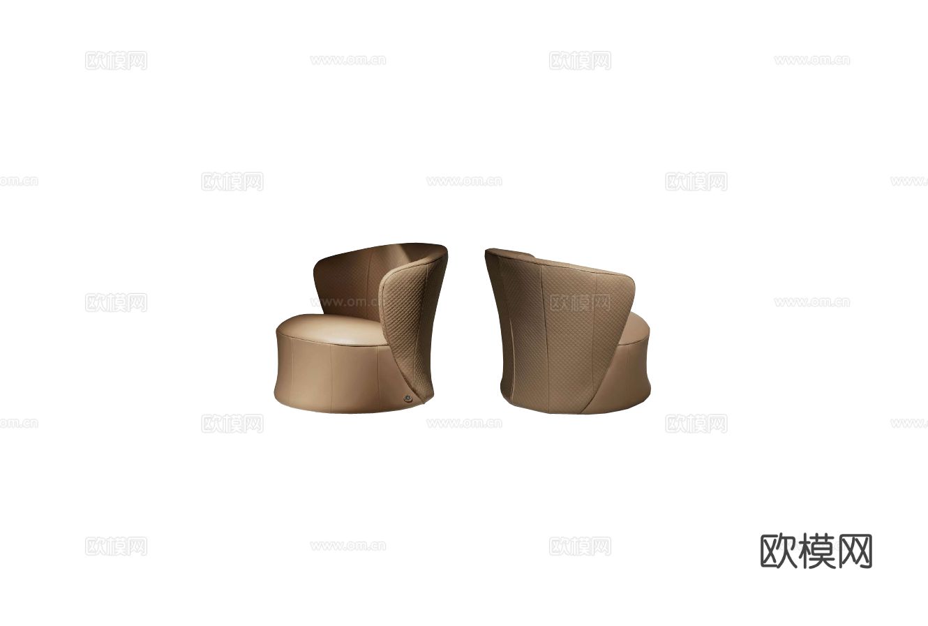 Fendi TAIT单人沙发3d模型