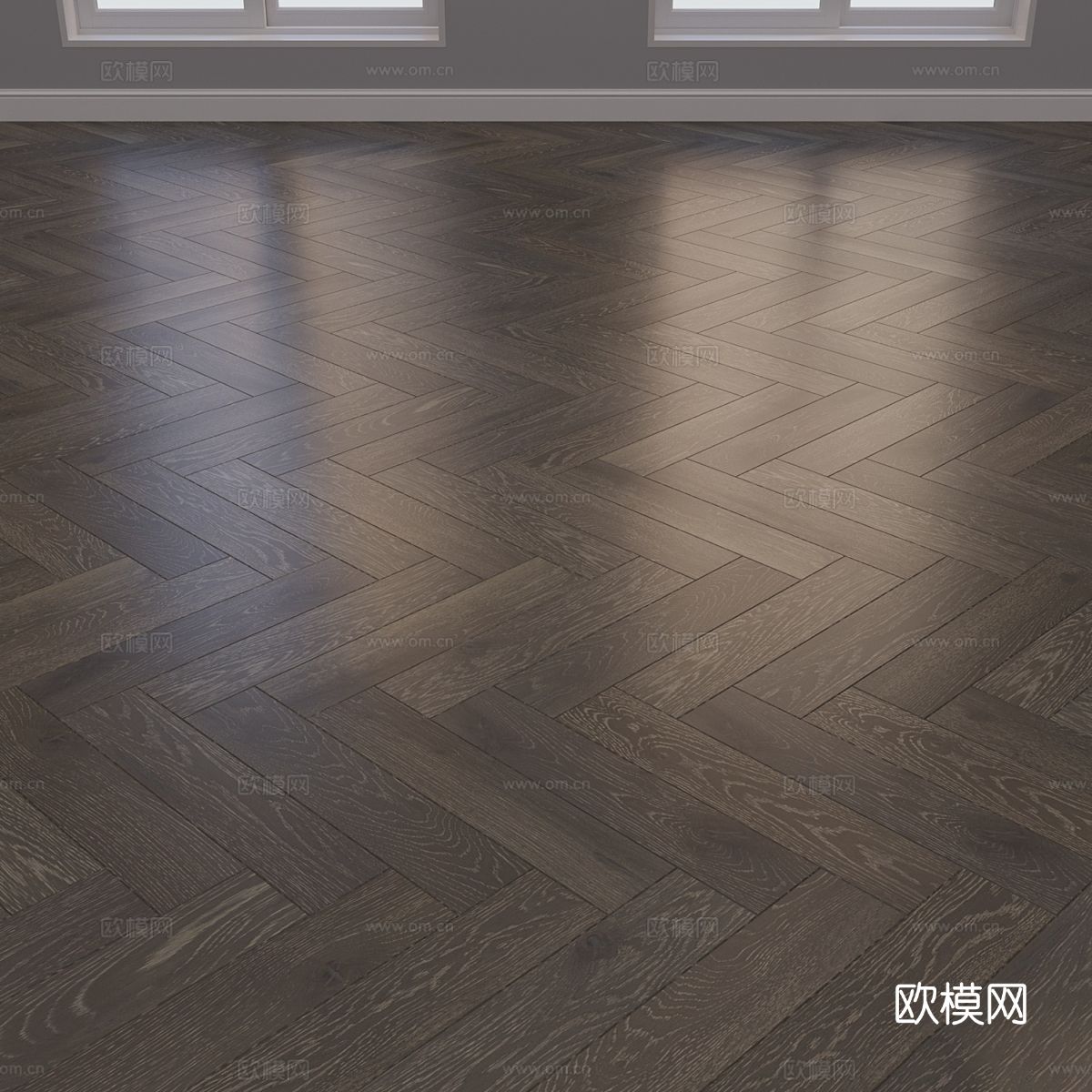 新中式木地板3d模型
