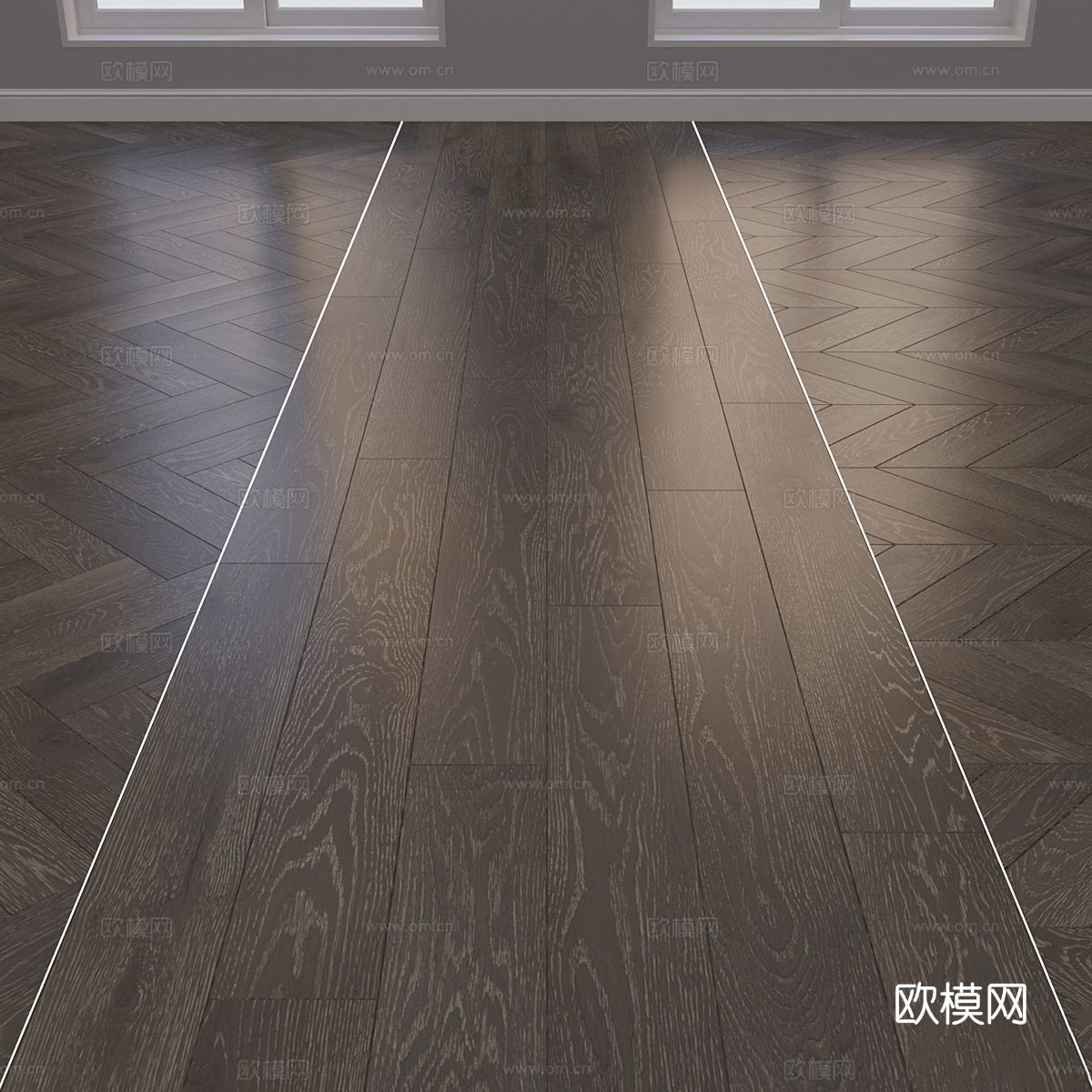 新中式木地板3d模型