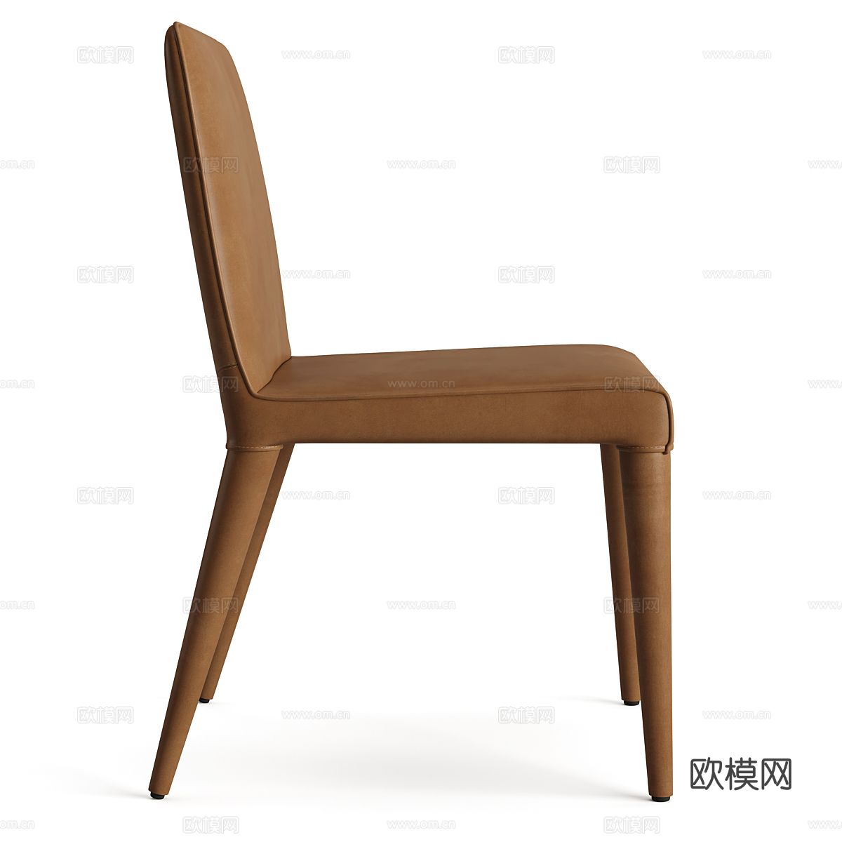 意式极简皮革椅子3d模型