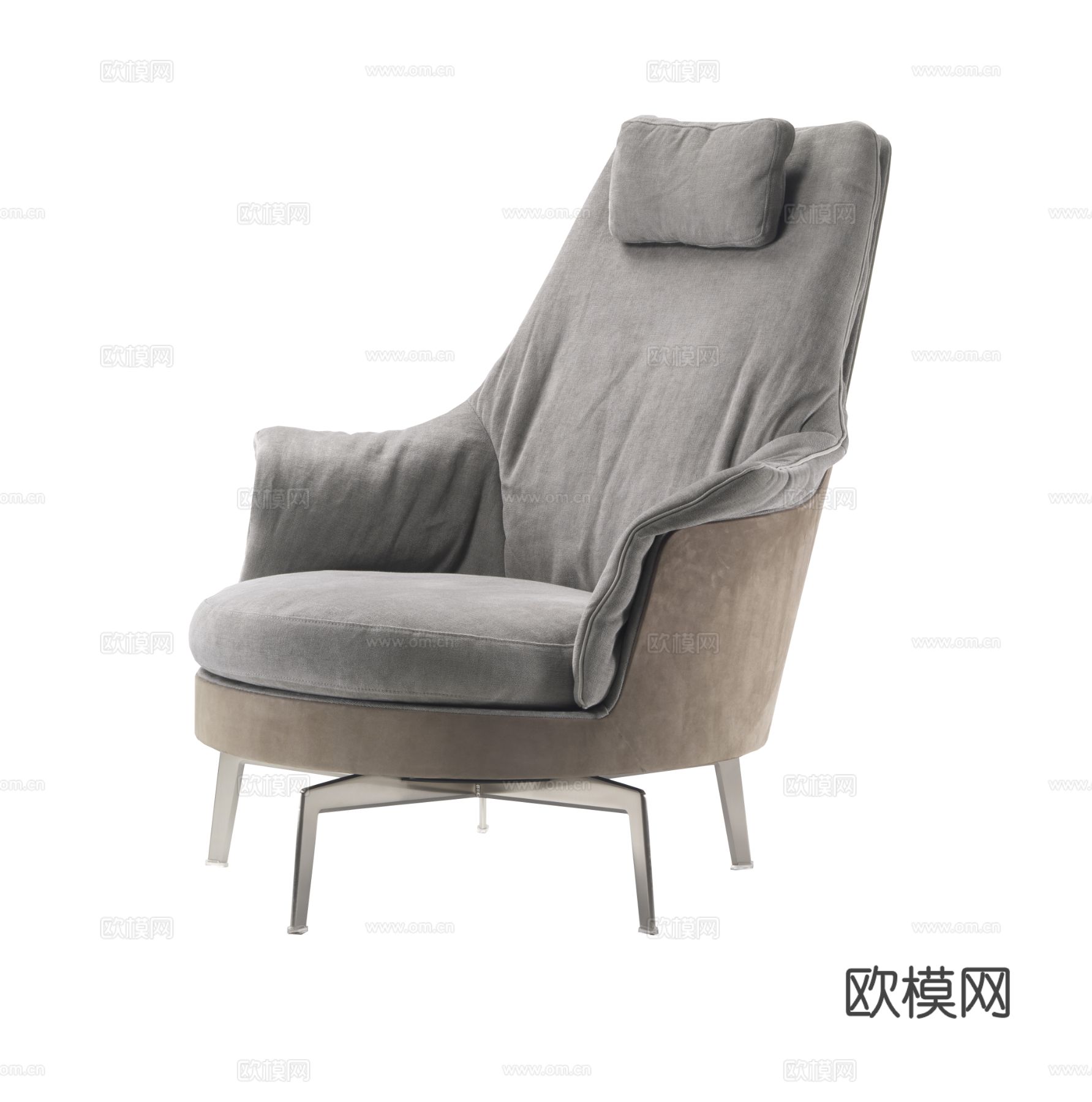 Flexform Guscioalto Light扶手椅3d模型
