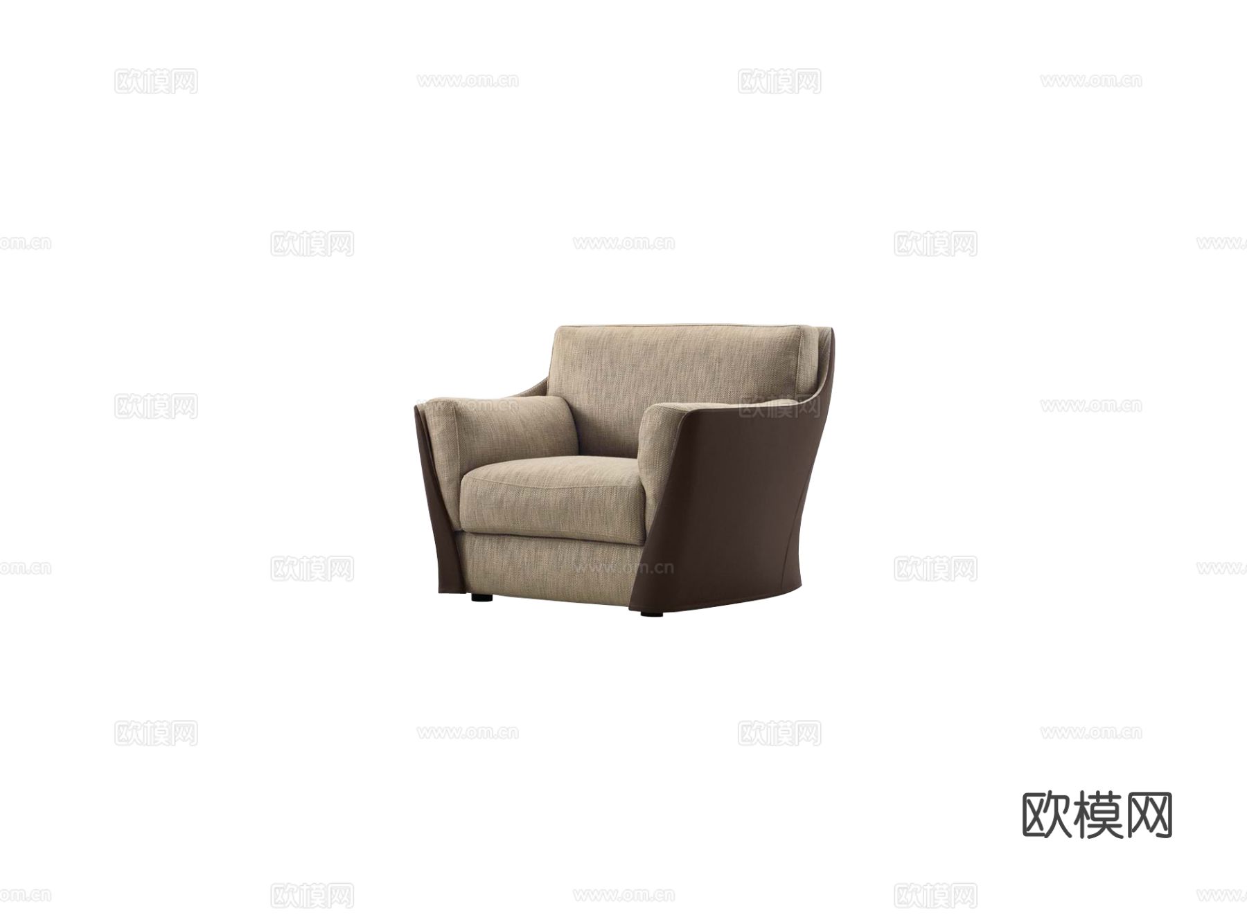 Giorgetti VITTORIA单人沙发3d模型