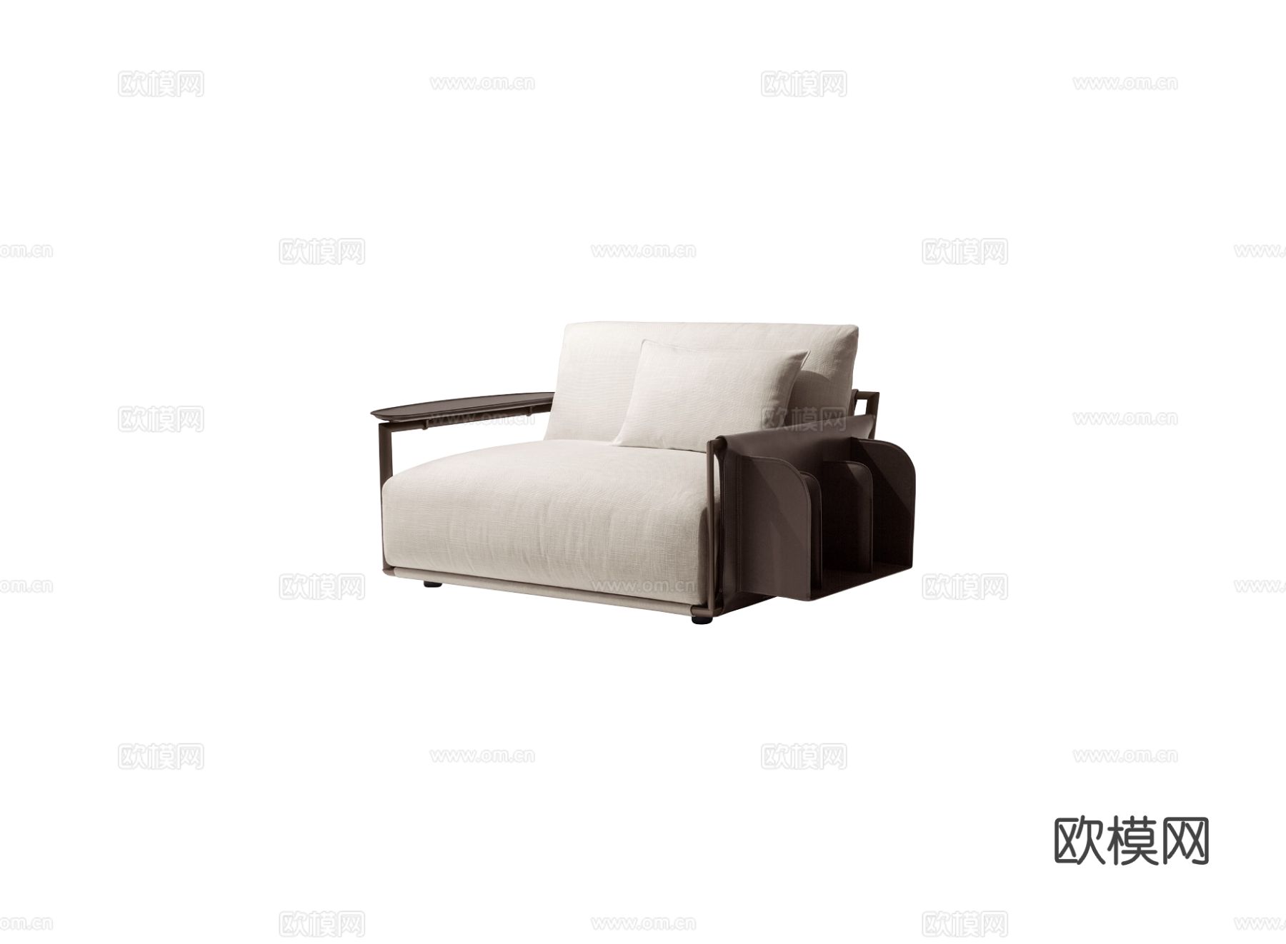 Giorgetti ADAM单人沙发3d模型