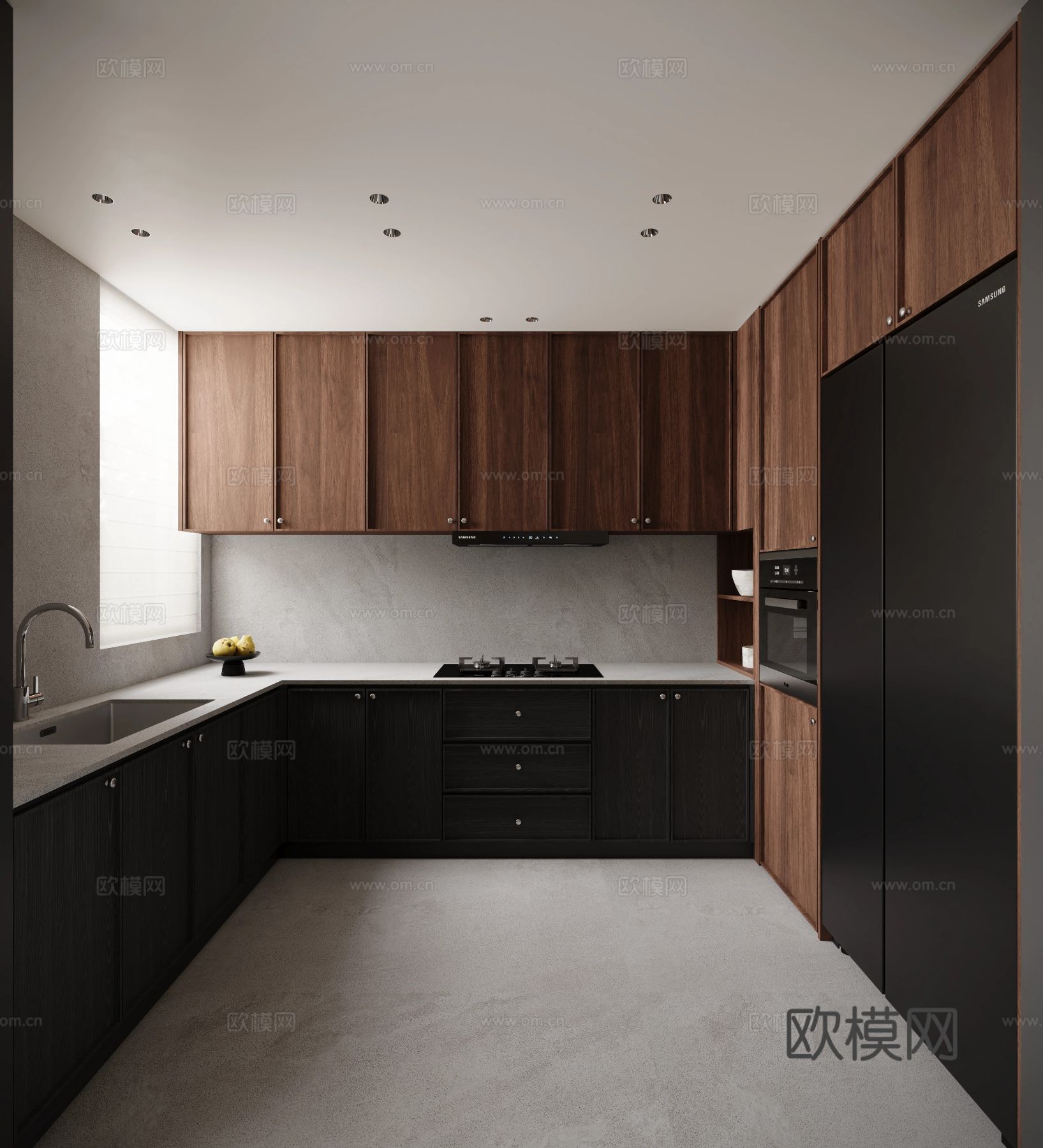 现代简约老钱风装修效果图下载（渲染图9）