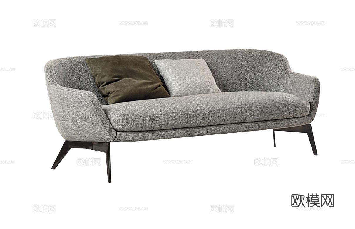 Minotti BELT双人沙发3d模型
